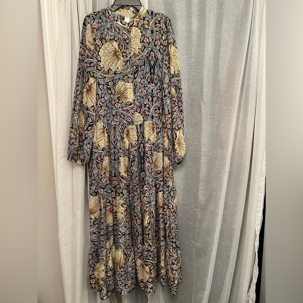 H&M + Morris & Co. patterned floral maxi dress